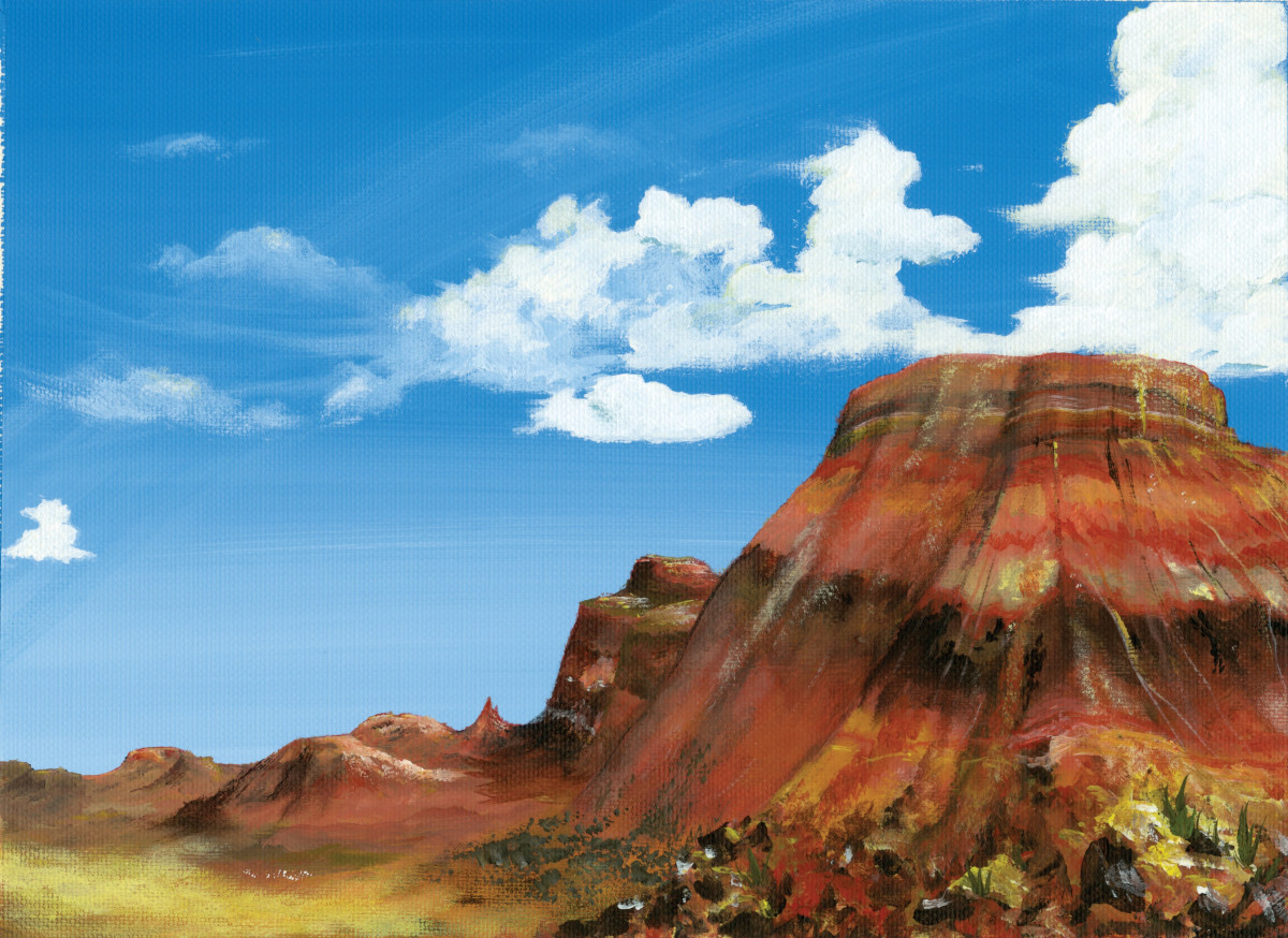 Creation desert sky mountain